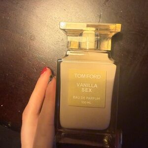 Tom Ford Vanilla Sex Perfume Bottle in Cream and Gold Accents